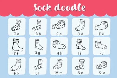 Sock Doodle by Natchuta — Dingbats Font — thumbnail 2