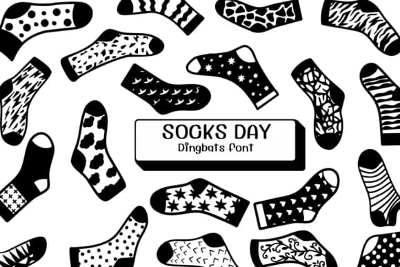 Socks Day by Ketsarin — Dingbats Font