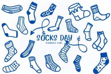 Socks Day by CHANOK — Dingbats Font — thumbnail 1