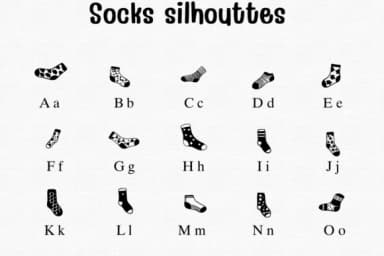 Socks Silhouettes by Sontaya — Dingbats Font — thumbnail 2