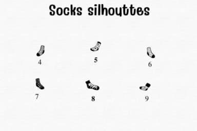 Socks Silhouettes by Sontaya — Dingbats Font — thumbnail 4