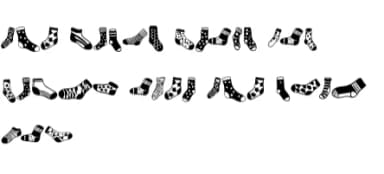 Socks Silhouettes by Sontaya — Dingbats Font — thumbnail 8