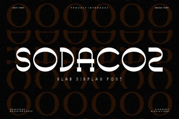 Sodacoz by qrdesignstd — Slab Serif Font