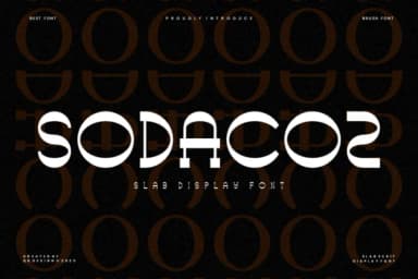Sodacoz by qrdesignstd — Slab Serif Font — thumbnail 1