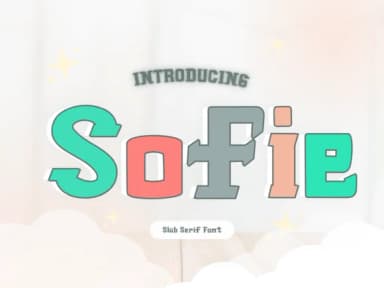 Sofie by Pukka De — Slab Serif Font — thumbnail 1
