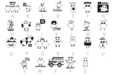 Something Ghostly Dingbats by Illustration Ink — Dingbats Font — thumbnail 4