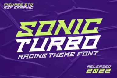 Sonic Turbo by figuree studio — Slab Serif Font — thumbnail 1