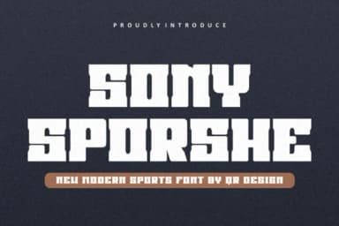 Sony Sporshe by qrdesignstd — Slab Serif Font — thumbnail 1