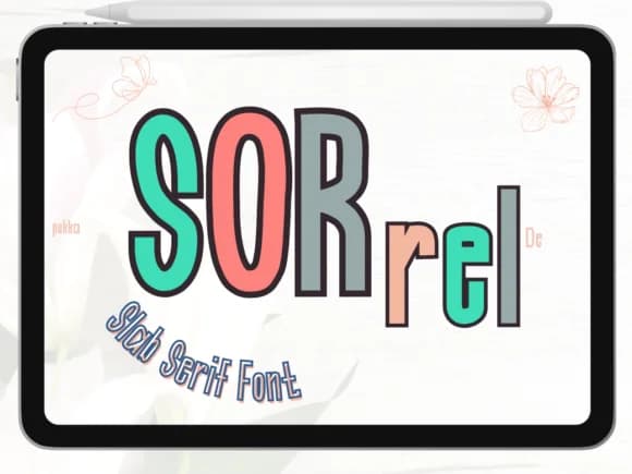 Sorrel by Pukka De — Slab Serif Font