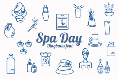 Spa Day by Chonada — Dingbats Font — thumbnail 1