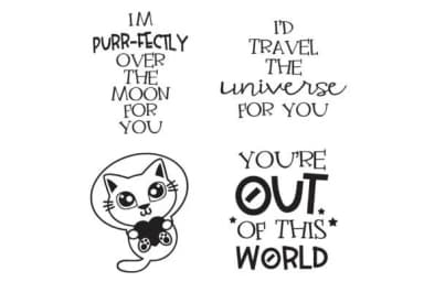 Space Cats by Illustration Ink — Dingbats Font — thumbnail 4