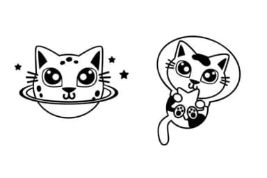 Space Cats by Illustration Ink — Dingbats Font — thumbnail 8