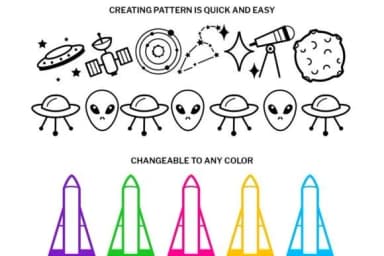 Space Doodle by digitalplannerland — Dingbats Font — thumbnail 3