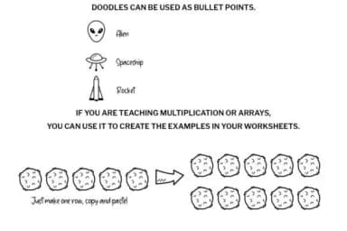 Space Doodle by digitalplannerland — Dingbats Font — thumbnail 7