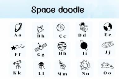 Space Doodle by Ketsarin — Dingbats Font — thumbnail 2