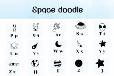 Space Doodle by Ketsarin — Dingbats Font — thumbnail 3
