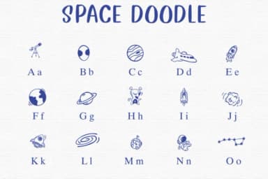 Space Doodle by Sontaya — Dingbats Font — thumbnail 2