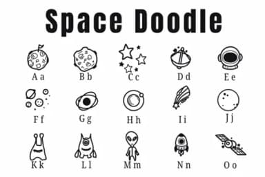 Space Doodle by Suphitchaya — Dingbats Font — thumbnail 2