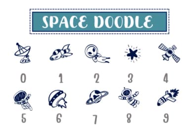 Space Doodle by PraewDesigns — Dingbats Font — thumbnail 4