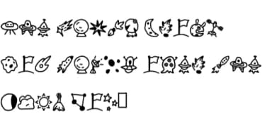 Space Doodle Dingbat by CrafterFonts — Dingbats Font — thumbnail 5