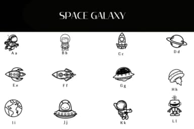Space Galaxy by Heartcraft Atelier — Dingbats Font — thumbnail 2