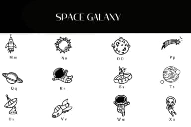 Space Galaxy by Heartcraft Atelier — Dingbats Font — thumbnail 3