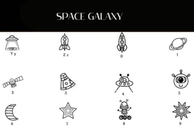 Space Galaxy by Heartcraft Atelier — Dingbats Font — thumbnail 4