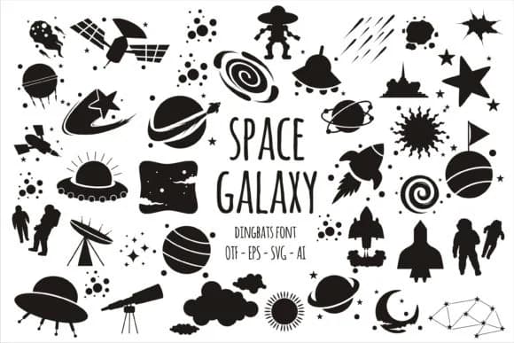 Space Galaxy by edywiyonopp — Dingbats Font
