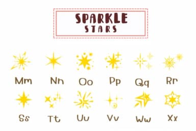 Sparkle Stars by PraewDesigns — Dingbats Font — thumbnail 3