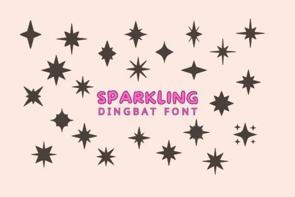 Sparkling by Eystore — Dingbats Font