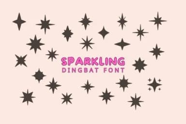 Sparkling by Eystore — Dingbats Font — thumbnail 1