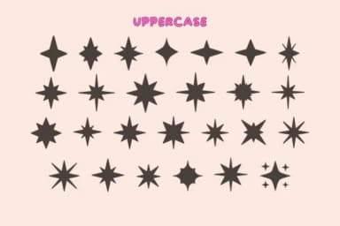 Sparkling by Eystore — Dingbats Font — thumbnail 2