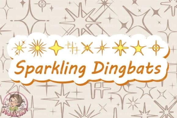 Sparkling Dingbats by huapika — Dingbats Font