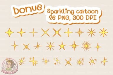Sparkling Dingbats by huapika — Dingbats Font — thumbnail 4