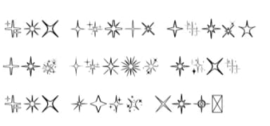 Sparkling Dingbats by huapika — Dingbats Font — thumbnail 7