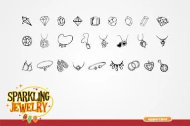 Sparkling Jewelry by onoborgol — Dingbats Font — thumbnail 2
