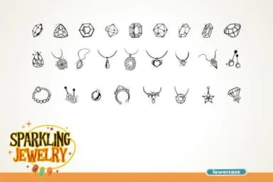 Sparkling Jewelry by onoborgol — Dingbats Font — thumbnail 3