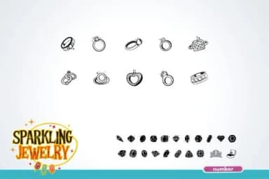 Sparkling Jewelry by onoborgol — Dingbats Font — thumbnail 4