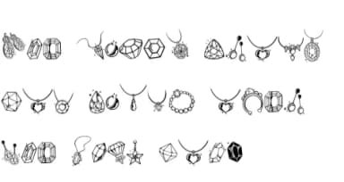Sparkling Jewelry by onoborgol — Dingbats Font — thumbnail 6
