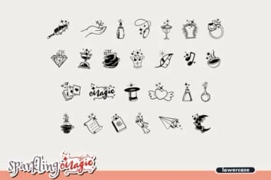 Sparkling Magic by onoborgol — Dingbats Font — thumbnail 3
