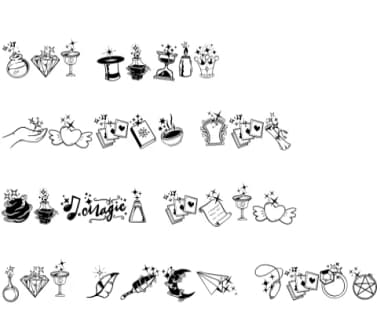 Sparkling Magic by onoborgol — Dingbats Font — thumbnail 7