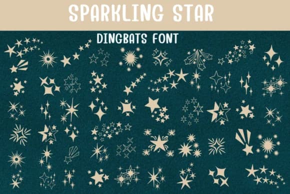 Sparkling Star by Sontaya — Dingbats Font