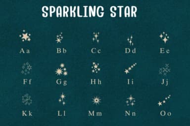 Sparkling Star by Sontaya — Dingbats Font — thumbnail 2