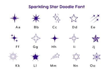 Sparkling Star by Pui Art — Dingbats Font — thumbnail 7