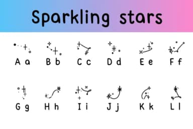 Sparkling Stars by Chonada — Dingbats Font — thumbnail 2