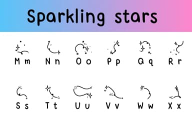 Sparkling Stars by Chonada — Dingbats Font — thumbnail 3
