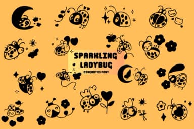 Speakling Ladybug by Chonada — Dingbats Font — thumbnail 1