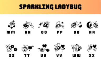 Speakling Ladybug by Chonada — Dingbats Font — thumbnail 2