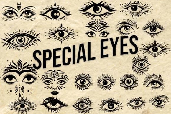 Special Eyes by MOMAT THIRTYONE — Dingbats Font