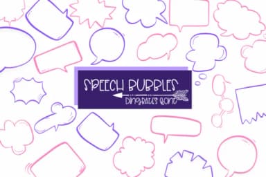 Speech Bubble by Sirinart — Dingbats Font — thumbnail 1